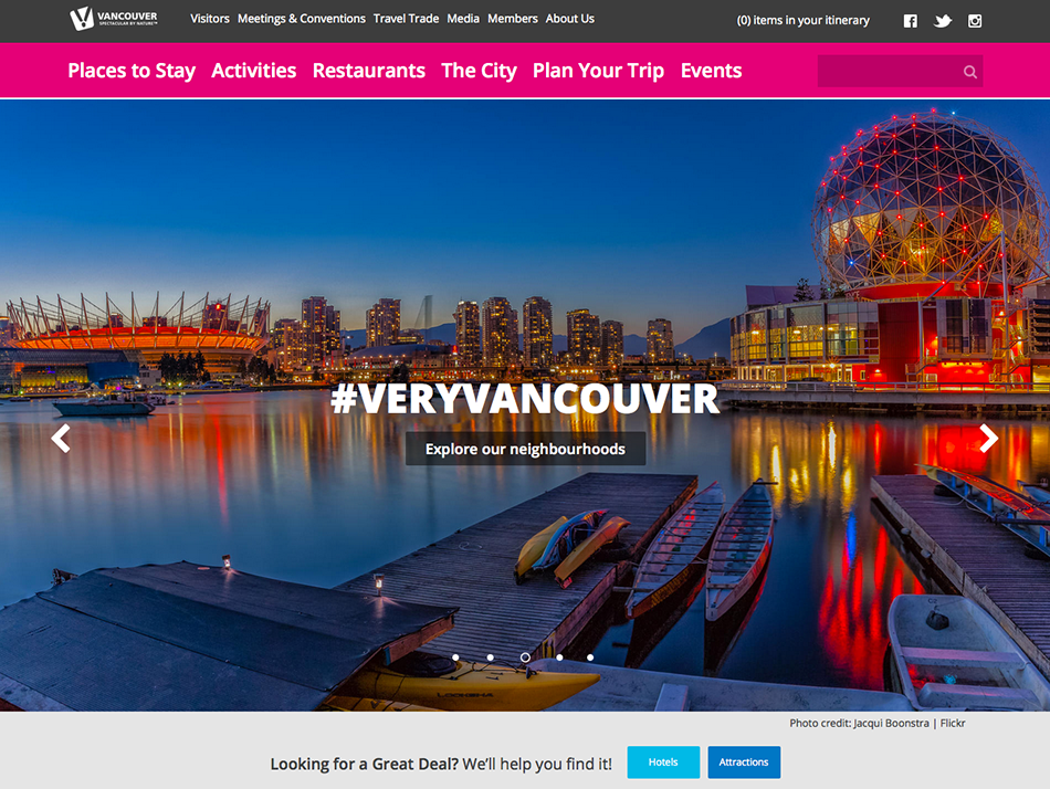 vancouver tourism website